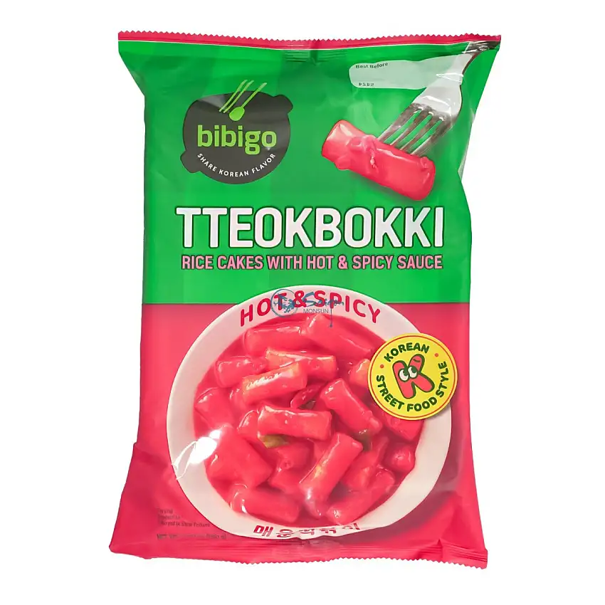 ! Bibigo Tteokbokki Rice Cake with Hot Sauce 360g